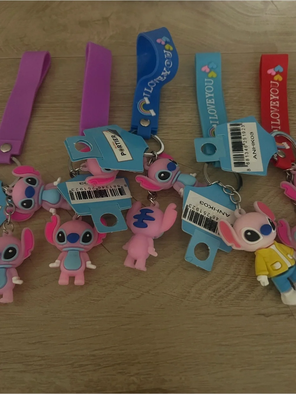 2 Toys Per Key Chains Bulk Listing 5  Keychains Strap - Pink Stitch